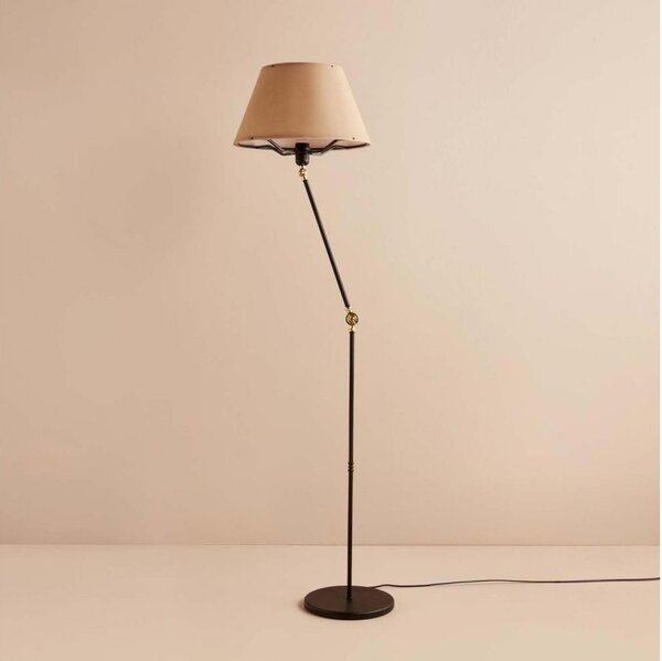 Lampada da terra flessibile AYD 1xE27/40W/230V nero/marrone