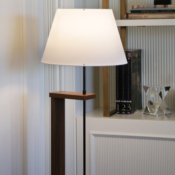Lampada da terra AYD 1xE27/40W/230V beige/marrone