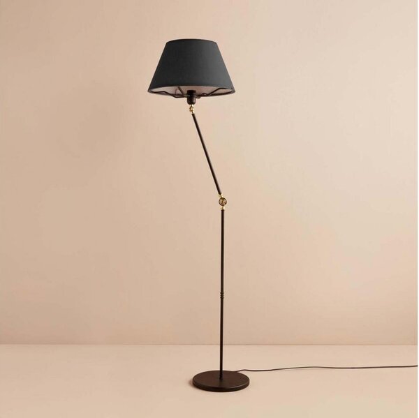 Lampada da terra flessibile AYD 1xE27/40W/230V nera