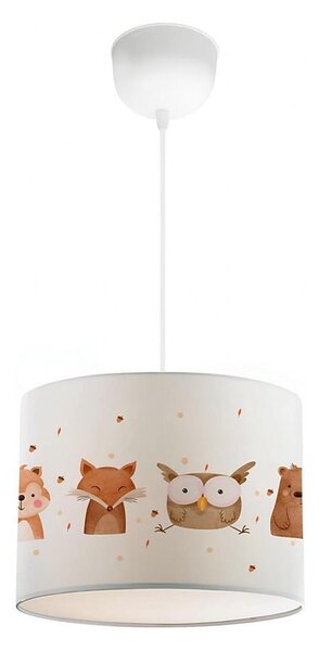 Lampadario per cameretta CANDY 1xE27/40W/230V bianco/marrone