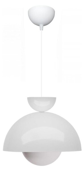 Lampada a sospensione con cavo SALVA 1xE27/15W/230V bianca