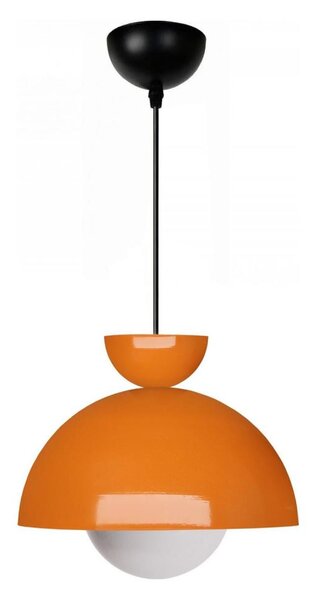 Lampada a sospensione con cavo SALVA 1xE27/15W/230V arancione