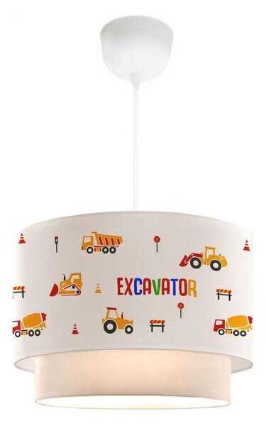 Lampadario per bambini CANDY 1xE27/40W/230V bianco/arancione
