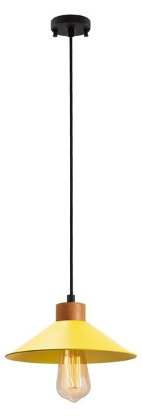 Lampadario a sospensione su cavo MANAVGAT 1xE27/40W/230V giallo/marrone