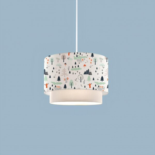 Lampadario per bambini CANDY 1xE27/40W/230V bianco/multicolore