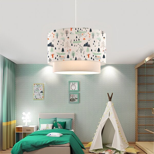 Lampadario per bambini CANDY 1xE27/40W/230V bianco/multicolore