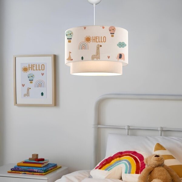 Lampadario per cameretta CANDY 1xE27/40W/230V bianco/multicolore