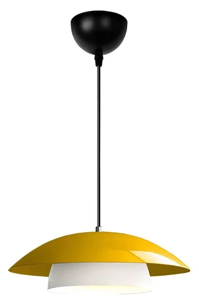 Lampadario a cavo MOONLIGH 1xE27/40W/230V giallo
