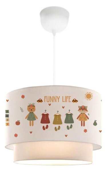 Lampadario per bambini CANDY 1xE27/40W/230V bianco/multicolore