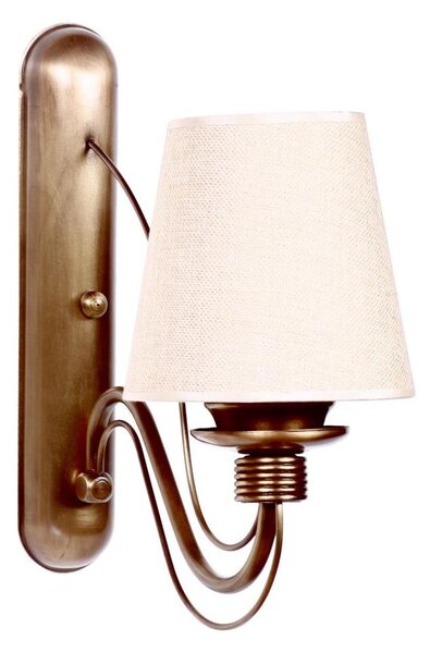 Applique CLASSIC 1xE27/40W/230V bronzo/beige