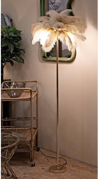 Lampada da terra color oro (altezza 160 cm) Palm - Mauro Ferretti