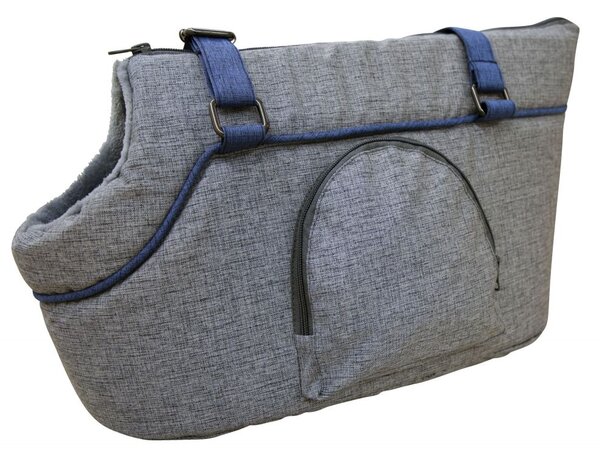 Borsa per animali Kerbl Marie 40x20x21 cm Grigio e blu