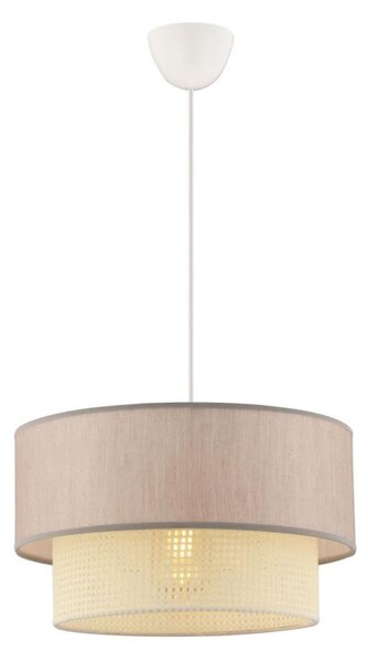 Lampadario a sospensione su cavo ECHO 1xE27/60W/230V beige/crema