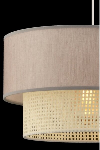 Lampadario a sospensione su cavo ECHO 1xE27/60W/230V beige/crema
