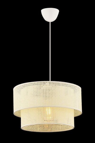 Lampadario a sospensione su cavo ECHO 1xE27/60W/230V crema