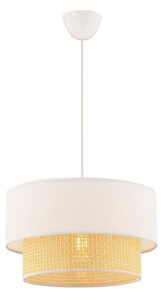Lampadario a sospensione su cavo ECHO 1xE27/60W/230V crema/beige
