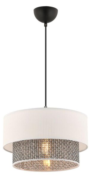 Lampadario a cavo ECHO 1xE27/60W/230V crema/grigio