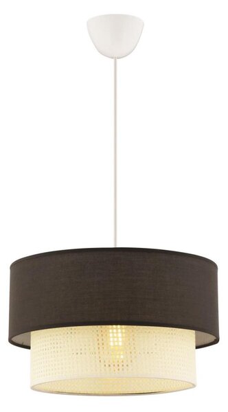 Lampadario a sospensione con cavo ECHO 1xE27/60W/230V marrone/crema