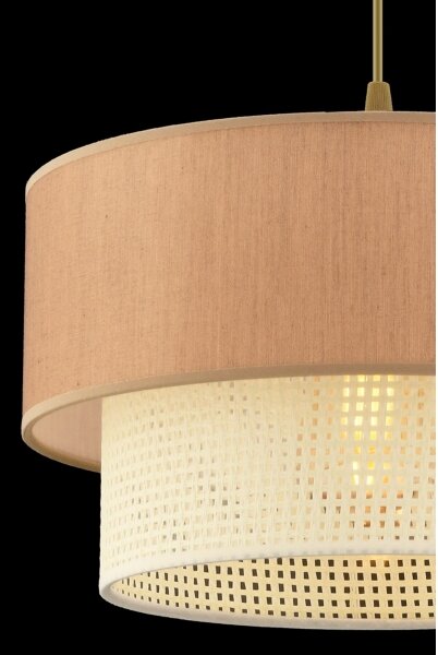 Lampadario a sospensione su cavo ECHO 1xE27/60W/230V marrone/crema