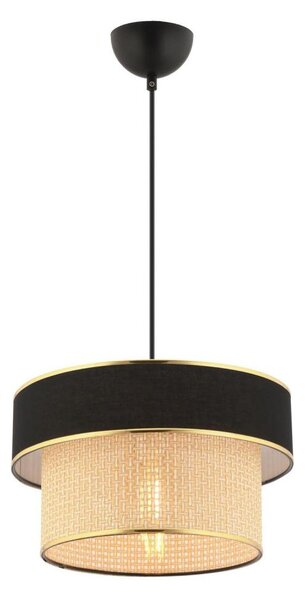 Lampadario sospeso con cavo ERO 1xE27/60W/230V nero/beige