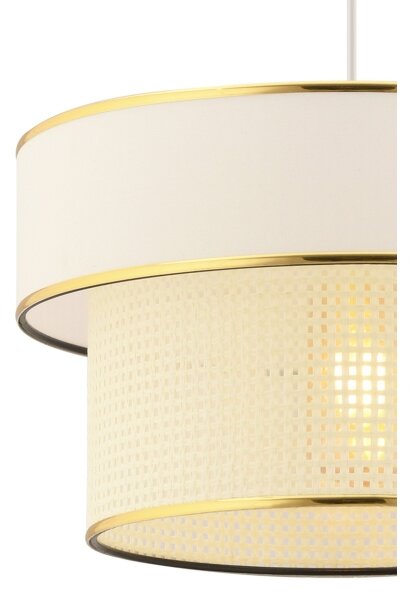 Lampadario a cavo ERO 1xE27/60W/230V crema/oro