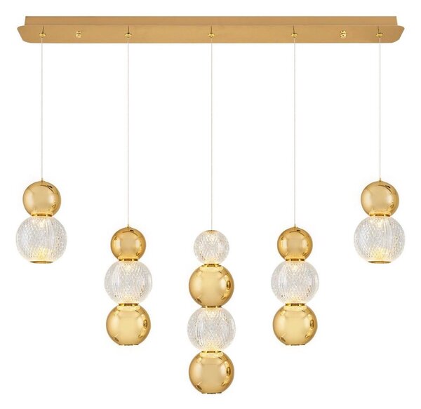 Lampadario a sospensione LED CREMONA LED/27W/230V 3000K dorato