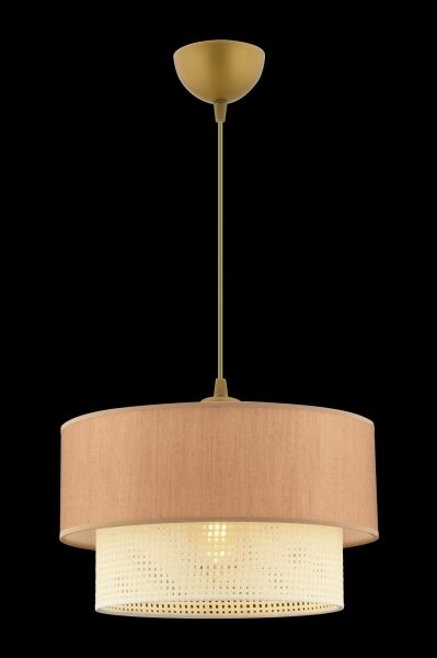 Lampadario a sospensione su cavo ECHO 1xE27/60W/230V marrone/crema