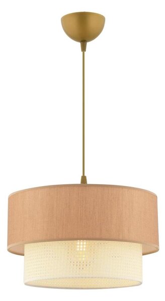 Lampadario a sospensione su cavo ECHO 1xE27/60W/230V marrone/crema