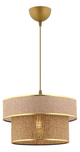 Lampadario a cavo ERO 1xE27/60W/230V marrone/oro