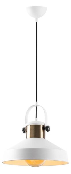 Lampada a sospensione su cavo DODO 1xE27/40W/230V bianco/bronzo