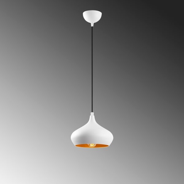 Lampada a sospensione con cavo DODO 1xE27/40W/230V bianco