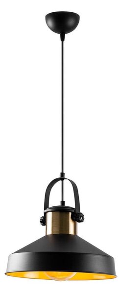 Lampadario a sospensione con cavo DODO 1xE27/40W/230V nero/bronzo