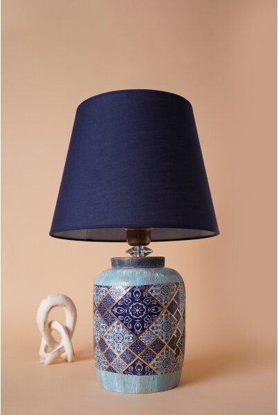 Lampada da tavolo RAMZES 1xE27/40W/230V blu