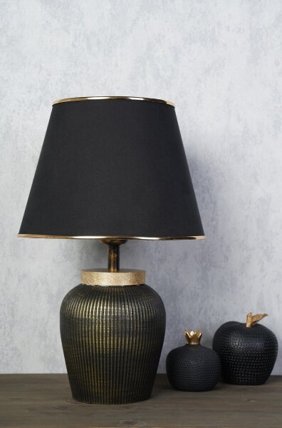 Lampada da tavolo RAMZES 1xE27/40W/230V nero/oro