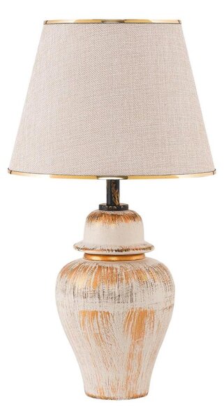 Lampada da tavolo RAMZES 1xE27/40W/230V crema/oro
