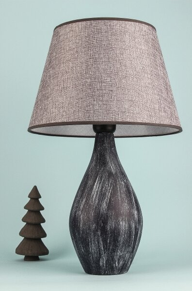 Lampada da tavolo RAMZES 1xE27/40W/230V grigia