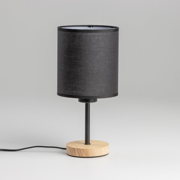 Brilagi - Lampada da tavolo NUBILA WOOD 1xE27/25W/230V quercia/nero