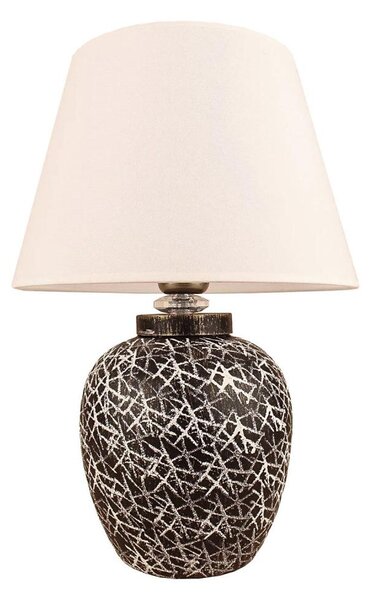 Lampada da tavolo RAMZES 1xE27/40W/230V bianco/nero