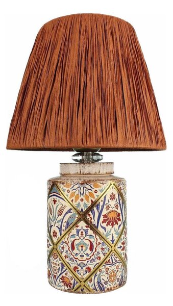 Lampada da tavolo RAMZES 1xE27/40W/230V, paralume in rafia