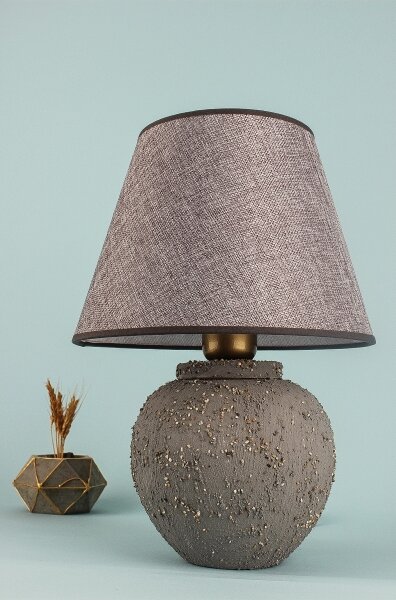 Lampada da tavolo RAMZES 1xE27/40W/230V marrone