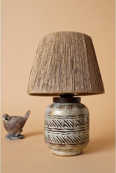 Lampada da tavolo RAMZES 1xE27/40W/230V marrone