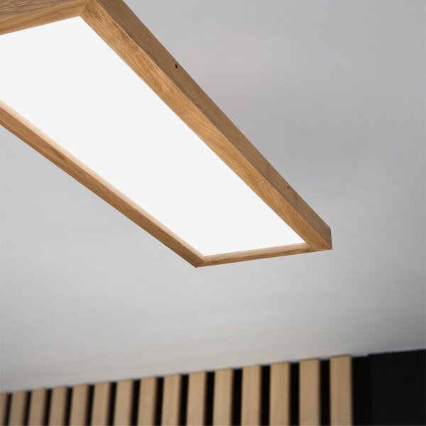 Brilagi - Plafoniera da bagno LED WOODY FRAME LED/40W/230V 120x30 cm IP44 rovere