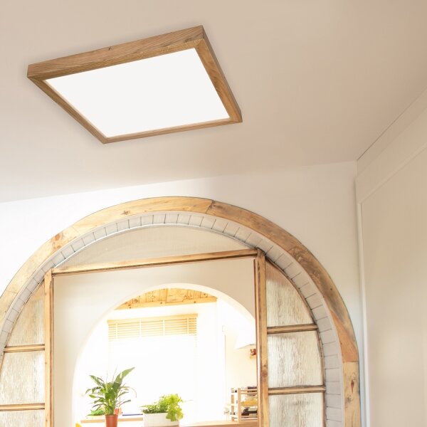 Brilagi-Luce LED dimmerabile WOODY FRAME LED/50W/230V quercia 60x60 cm IP44 + +TC