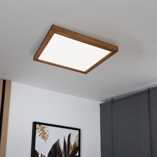 Brilagi - Lampada da bagno LED WOODY FRAME LED/40W/230V 60x60 IP44 rovere ciliegio