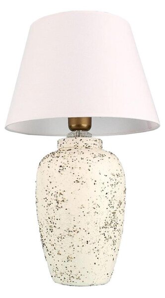 Lampada da tavolo RAMZES 1xE27/40W/230V bianca/crema