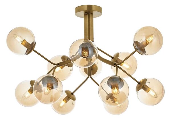 Lampadario a plafone VARANA 12xE14/40W/230V bronzo