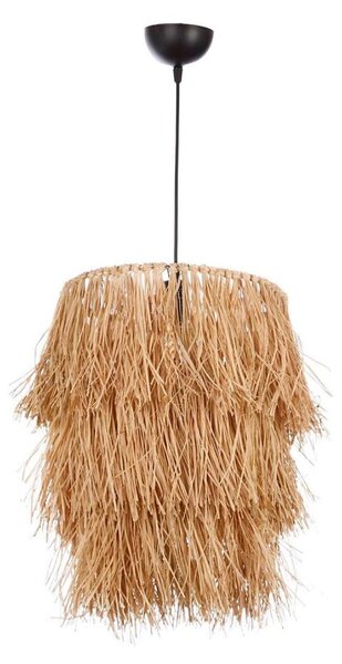 Lampadario a sospensione TASSEL 1xE27/40W/230V in rafia