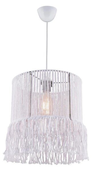 Lampadario su cavo NESS MACRAME 1xE27/40W/230V bianco