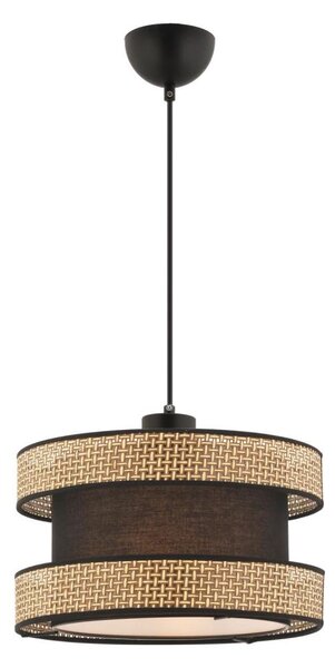 Lampadario a sospensione HALO 1xE27/60W/230V marrone/beige