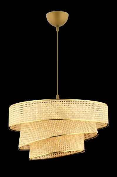 Lampada a sospensione con cavo COUPER 1xE27/60W/230V beige/oro